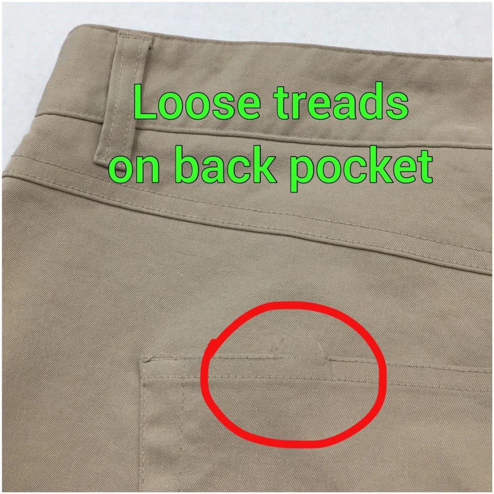 Peter Millar EB66 Performance Five Pocket Pants Khaki Tan Mens 40x32 Golf Pants